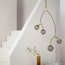 Load image into Gallery viewer, Ivy Vertical Pendant Light in stair.