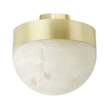 Load image into Gallery viewer, Lucid LED Flush Mount Ceiling Light in Satin Brass (Large).