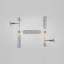 Load image into Gallery viewer, Modulo Grid Linear LED Pendant Light in Detail.