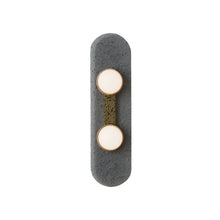 Load image into Gallery viewer, Modulo LED Wall Light in Satin Brass (2-Light).