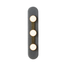 Load image into Gallery viewer, Modulo LED Wall Light in Satin Brass (3-Light).