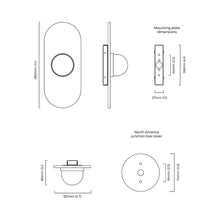 Load image into Gallery viewer, Modulo LED Wall Light - line drawing.