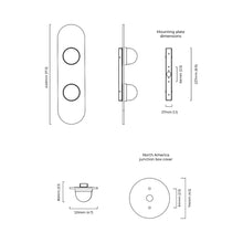Load image into Gallery viewer, Modulo LED Wall Light - line drawing.