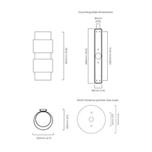 Load image into Gallery viewer, Ring Wall Light - line drawing.