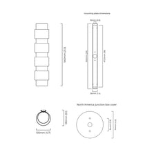 Load image into Gallery viewer, Ring Wall Light - line drawing.