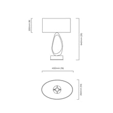 Load image into Gallery viewer, Stella Table Lamp - line drawing.