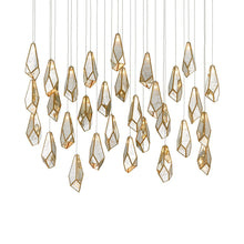 Load image into Gallery viewer, Glace Multi Light Pendant Light in Raj Mirror (30-Light).