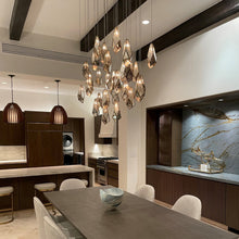 Load image into Gallery viewer, Glace Multi Light Pendant Light in Dining room.