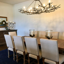 Load image into Gallery viewer, Rainforest Chandelier in Dining room.