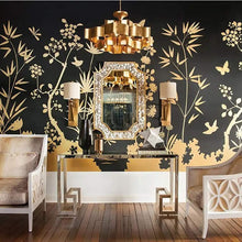 Load image into Gallery viewer, Grand Lotus Chandelier in living room.