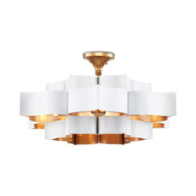 Load image into Gallery viewer, Grand Lotus Chandelier in Detail.
