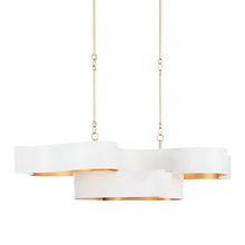 Load image into Gallery viewer, Grand Lotus Linear Pendant Light in Detail.