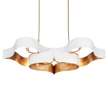 Load image into Gallery viewer, Grand Lotus Linear Pendant Light in Detail.