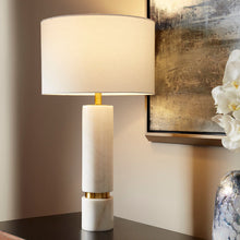 Load image into Gallery viewer, Archer Table Lamp in living room.