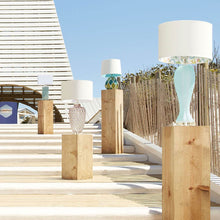 Load image into Gallery viewer, Aubrey Table Lamp in Outside Area.