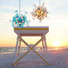Load image into Gallery viewer, Avi Pendant Light in outsite area.
