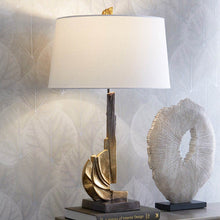 Load image into Gallery viewer, Crescendo Table Lamp in living room.