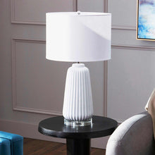 Load image into Gallery viewer, Delphine Table Lamp in living room.