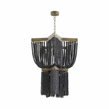 Load image into Gallery viewer, Estrella Pendant Light in Tinted Raw Iron (32-Inch).