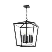 Load image into Gallery viewer, Hyperion Chandelier in 6-Light/Noir.