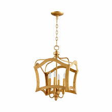 Load image into Gallery viewer, Milan Pendant LIght in 4-Light/Gold Leaf.