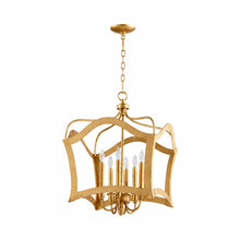 Load image into Gallery viewer, Milan Pendant LIght in 6-Light/Gold Leaf.