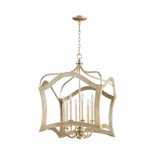 Load image into Gallery viewer, Milan Pendant LIght in 8-Light/Aged Silver Leaf.