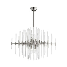 Load image into Gallery viewer, Quebec Pendant Light in 25-Inch/Polished Nikel.