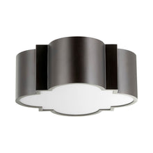 Load image into Gallery viewer, Wyatt Flush Mount Ceiling Light in Black.