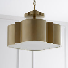 Load image into Gallery viewer, Wyatt Semi Flush Mount Ceiling Light in Detail.