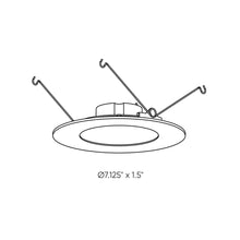 Load image into Gallery viewer, Alter LED Recessed Light - line drawing.