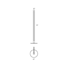Load image into Gallery viewer, Axis LED Floor Lamp - line drawing.