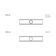 Load image into Gallery viewer, Drilling Plate For Recessed Light - line drawing.