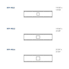 Load image into Gallery viewer, Drilling Template For MSL Series - line drawing.