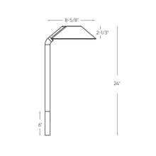 Load image into Gallery viewer, Gaia LED Path Light - line drawing.