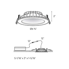 Load image into Gallery viewer, Indirect LED Recessed Light - line drawing.