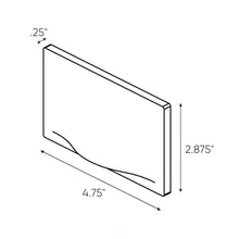 Load image into Gallery viewer, Arc LED Recessed Step Light - line drawing.