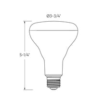 Load image into Gallery viewer, DALS Connect Pro Smart BR30 LED Bulb - line drawing.