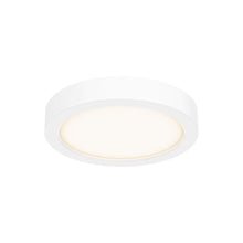 Load image into Gallery viewer, Delta Round Indoor/Outdoor LED Flush Mount Ceiling Light in White (Small).