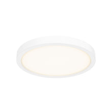 Load image into Gallery viewer, Delta Round Indoor/Outdoor LED Flush Mount Ceiling Light in White (Medium).