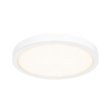 Load image into Gallery viewer, Delta Round Indoor/Outdoor LED Flush Mount Ceiling Light in White (Large).