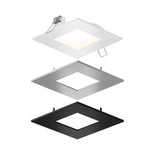 Load image into Gallery viewer, Mystique Square LED Recessed Panel Light (6.5-Inch).