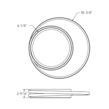 Load image into Gallery viewer, Newton LED Flush Mount Ceiling Light.