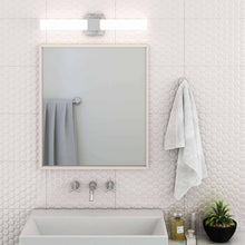 Load image into Gallery viewer, Nobel Two LED Vanity Light in bathroom.
