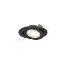 Load image into Gallery viewer, Pivot LED Gimble Recessed Light in Black (3-Round).