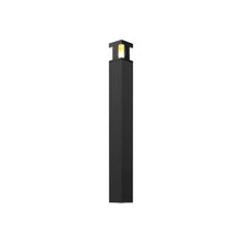 Load image into Gallery viewer, Stature LED Bollard Path Light in X-Shaped/Black.