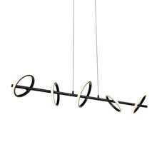 Load image into Gallery viewer, Olympia LED Linear Pendant Light in Detail.