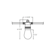 Load image into Gallery viewer, Orion Outdoor LED String Light - line drawing.