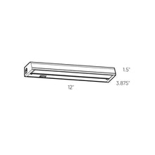 Load image into Gallery viewer, Proled Hardwired Linear Undercabinet Lighting - line drawing.