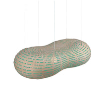 Load image into Gallery viewer, Cloud Pendant Light in Bamboo/Aqua (Large).